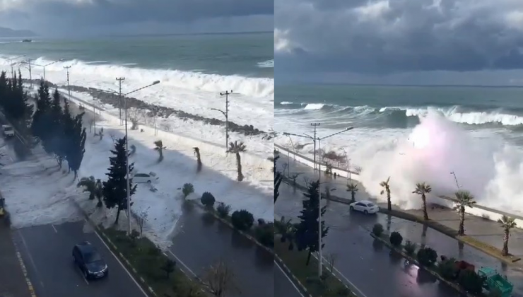 Dev dalgalara kapılan 3 kişi aranıyor