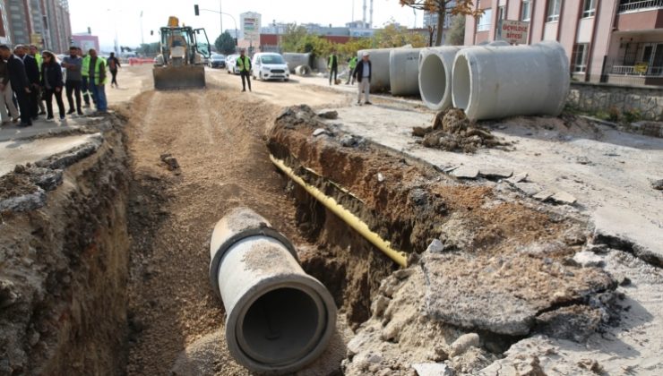 Şehit Mehmet Çavuş Caddesi’nde 10 yıllık sel çilesi son buluyor
