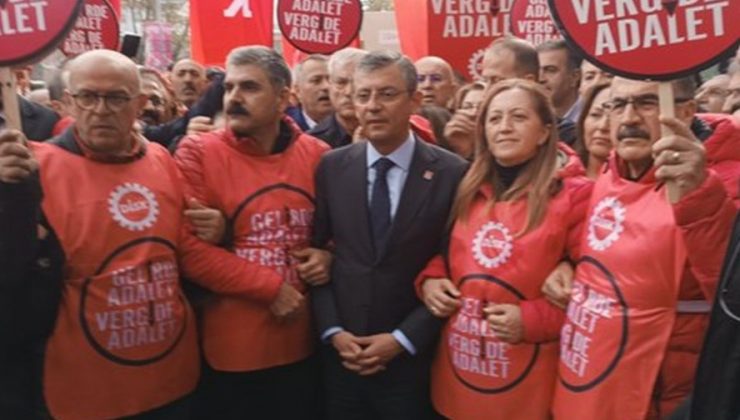 CHP Lideri Özel DİSK’in “Gelirde Adalet Vergide Adalet” basın açıklaması yaptı