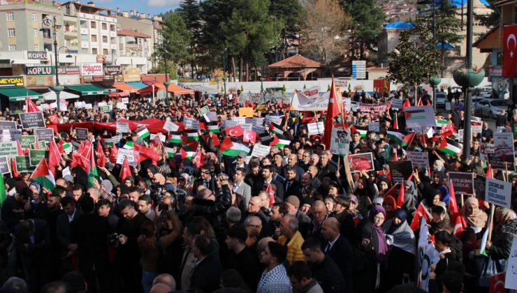 Filistin’de uygulanan soykırıma karşı Tokat ayakta