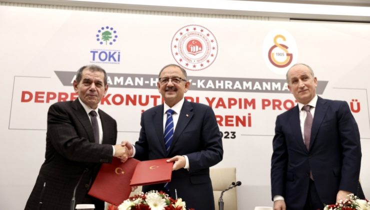 Deprem bölgesine yapılacak 300 konutun protokolü imzalandı