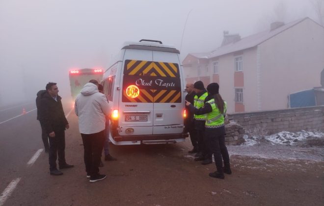 Servis Kazası Sonrası, Ağrı’da servis araçlarına sıkı denetim