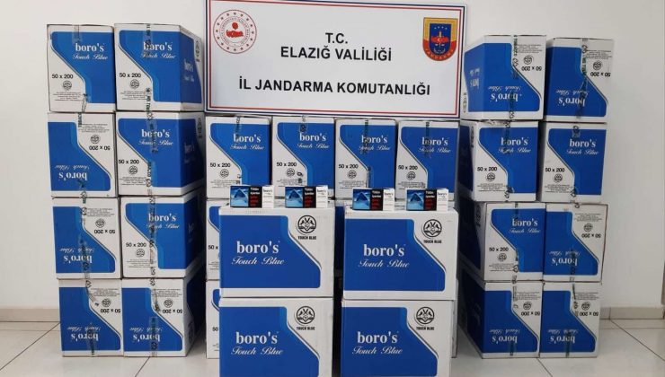 Elazığ’da 320 bin kaçak makaron ele geçirildi