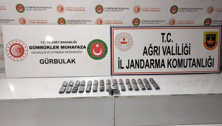Gürbulak Gümrük Kapısı’nda 1582 adet uyuşturucu hap ele geçirildi