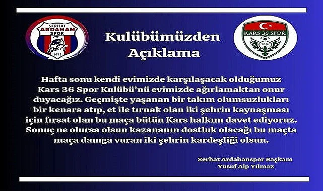 İki şehrin kardeşliği olsun!