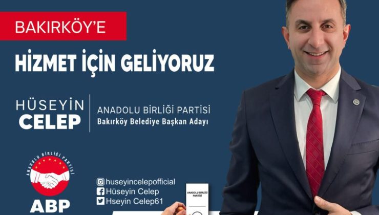 Başkan Adayı Hüseyin CELEP Bakırköy İçin Vaatlerini Sıraladı