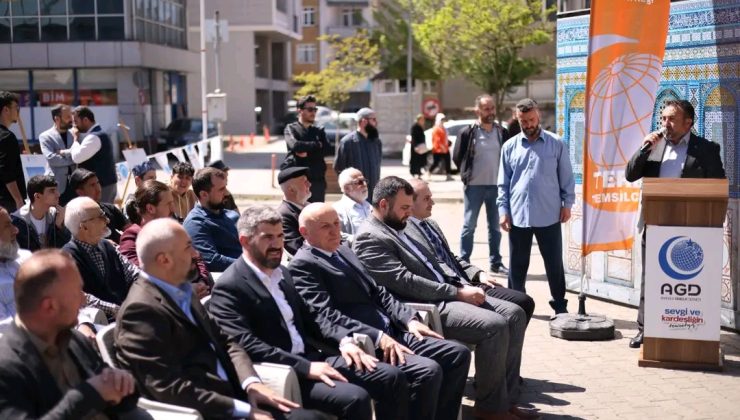 AGD TERME İLÇE BAŞKANLIĞI GAZZE NÖBETİNİ BAŞLATTI