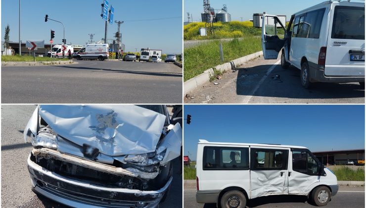 Diyarbakır’da Minibüs ile Otomobil Çarpıştı: 1 Yaralı