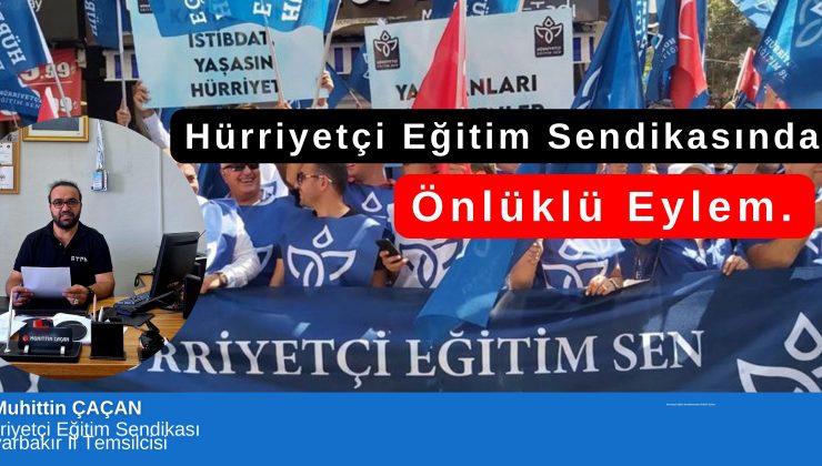 Hürriyetçi Eğitim Sendikasından Önlüklü Eylem