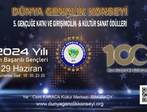 Dünya Gençlik Konseyi 5. Kez Odül Töreni Düzenliyor