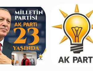 İSA BAŞ AK PARTİ“NİN 23. YIL KURULUŞ YILDÖNÜMÜNÜ KUTLADI