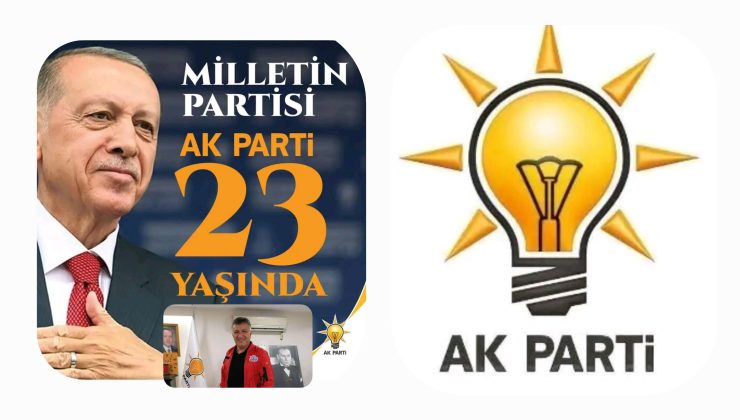 İSA BAŞ AK PARTİ“NİN 23. YIL KURULUŞ YILDÖNÜMÜNÜ KUTLADI