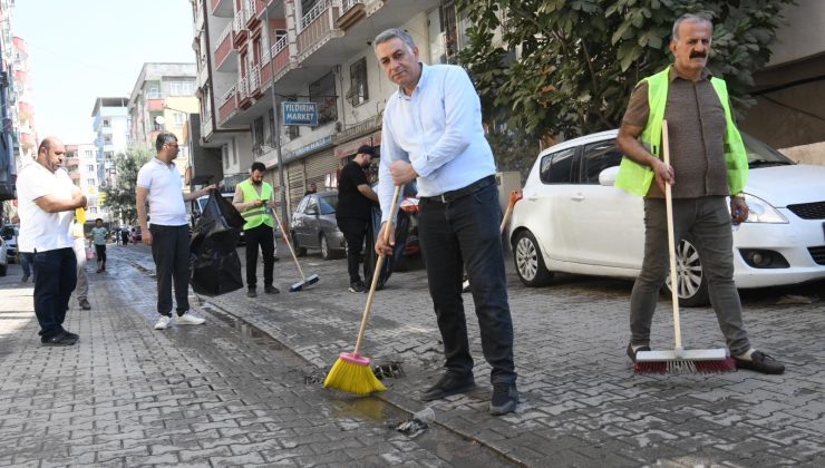 Bismil’de Temizlik Kampanyası: Eş Başkan Tanrıkulu İlçede Temizlik Yaptı