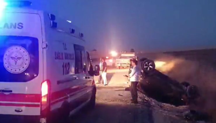 Diyarbakır’da Otomobil Yol Kenarına Devrildi: 4 Yaralı