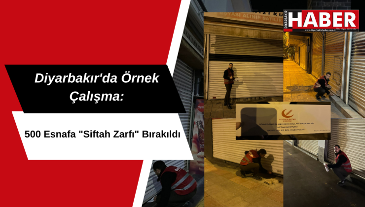 Diyarbakır’da 500 Esnafa “Siftah Zarfı” Bırakıldı