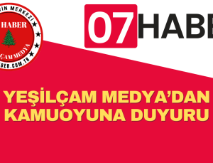 YEŞİLÇAM MEDYA’DAN KAMUOYUNA DUYURU