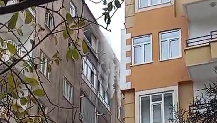 Apartman Dairesinde Çıkan Yangın Korkuttu