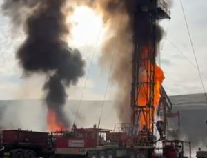 Diyarbakır’da Petrol Kuyusunda Yangın