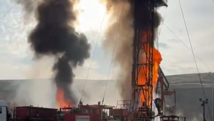 Diyarbakır’da Petrol Kuyusunda Yangın