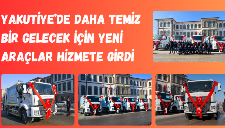 Yakutiye’de Daha Temiz Bir Gelecek İçin Yeni Araçlar Hizmete Girdi