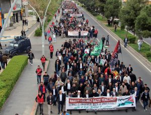 Diyarbakır’da İslami STK’lar Filistin İçin Yürüdü
