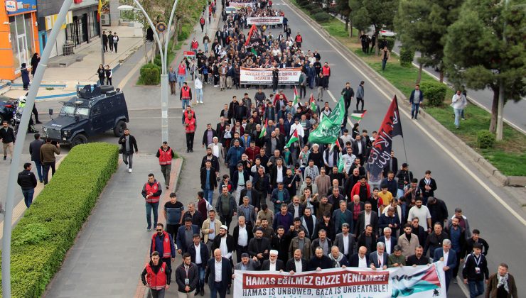 Diyarbakır’da İslami STK’lar Filistin İçin Yürüdü