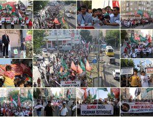 Diyarbakır Gençleri Gazze İçin Yürüdü