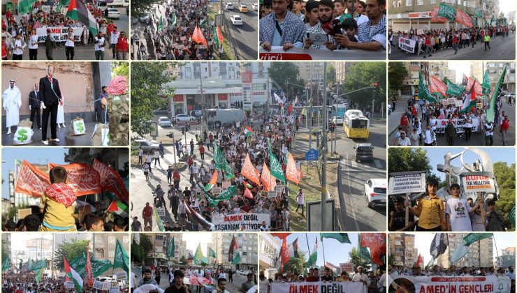 Diyarbakır Gençleri Gazze İçin Yürüdü