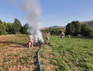 AKINCI TİHA Destekli Operasyon: 100 Tonluk Uyuşturucu İmha Edildi, 25 Kişi Yakalandı