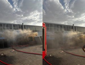 Diyarbakır’da Metal Boyama Atölyesinde Yangın