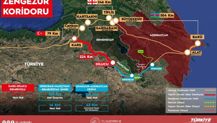 Bakan Uraloğlu: Kars-Iğdır-Aralık-Dilucu Demiryolu Hattı'nın temeli 22 Ağustos'ta atılacak