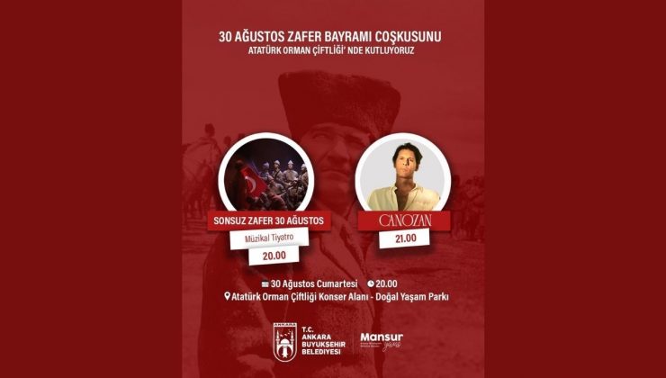 30 Ağustos Zafer Bayramı Başkentte coşkuyla kutlanacak!