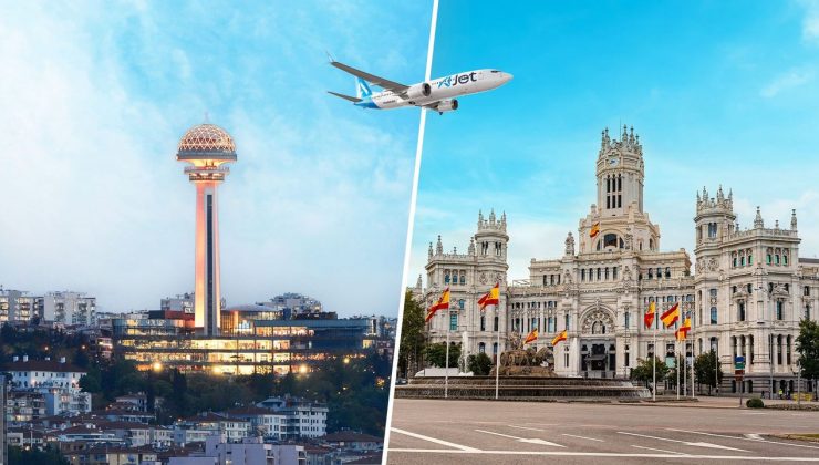 AJet Ankara’yı İspanya’ya bağlıyor: Başkent’ten İspanya’ya uçan ilk hava yolu