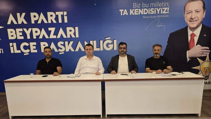 AK Parti Beypazarı İlçe Teşkilatı haftalık yönetim kurulu toplantısını gerçekleştirdi