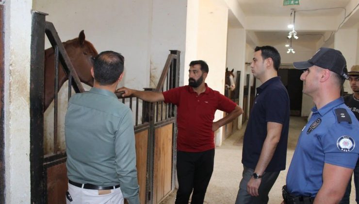 Selim Kaymakamı Semiz'den at çiftliğine ziyaret