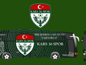 Kars36 Spor'un yeni takım otobüsünün sloganı taraftar oylarıyla belirlendi