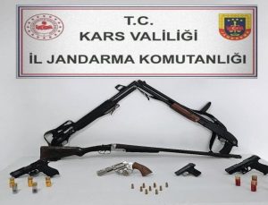 Kars’ta eş zamanlı silah operasyonu gerçekleştirildi