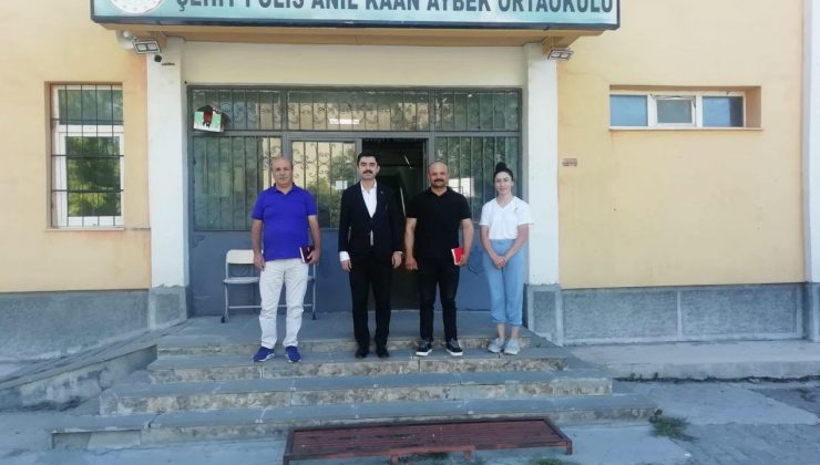 Kaymakam Muhammed Emin Tutal’dan okullara eğitim öncesi ziyaret
