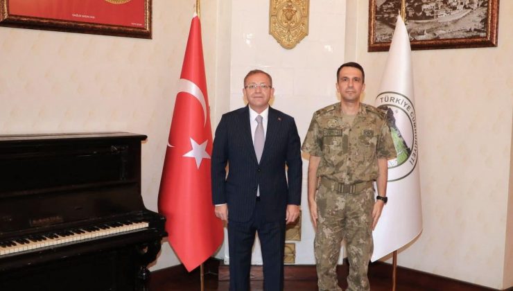 Vali Ziya Polat, Tuğgeneral Nail Türe’yi makamında ağırladı