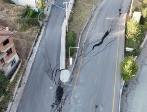 Erzurum İspir’de heyelan