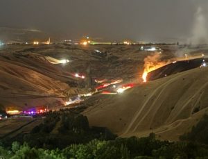 Eymir Gölü’nde havai fişek yangını: 2 kişi gözaltında