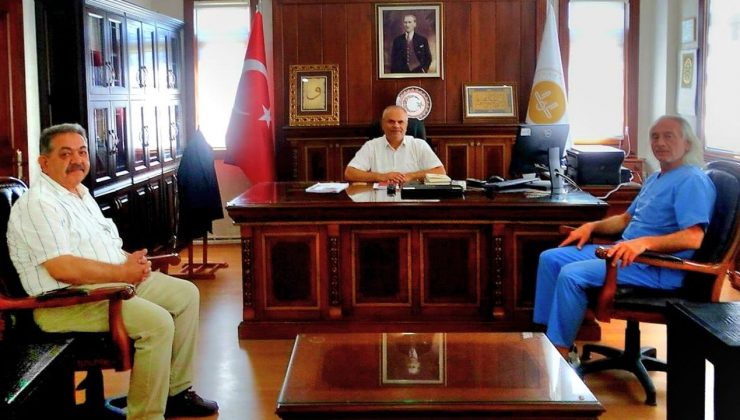 İlçe Sağlık Müdüründen Müftü Süsün’e hayırlı olsun ziyareti