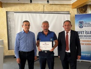 Güdül’de belediye personeline afet ve yangın eğitimi