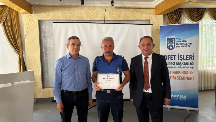 Güdül’de belediye personeline afet ve yangın eğitimi