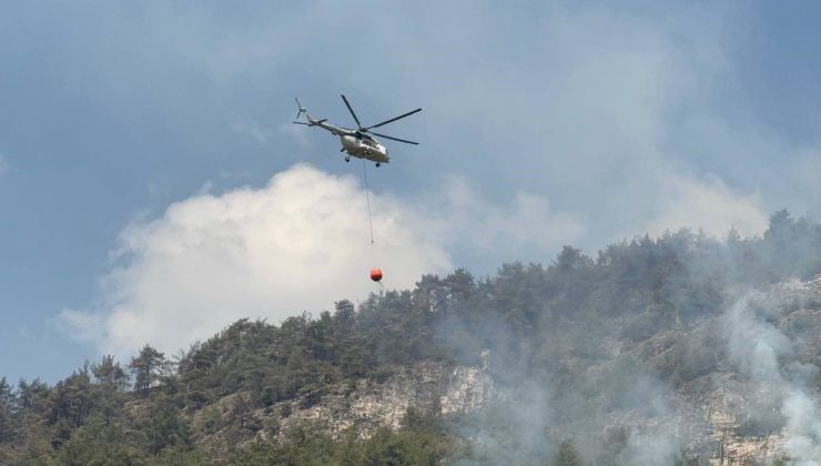 Karabük’te orman yangını rüzgârla yeniden şiddetlendi