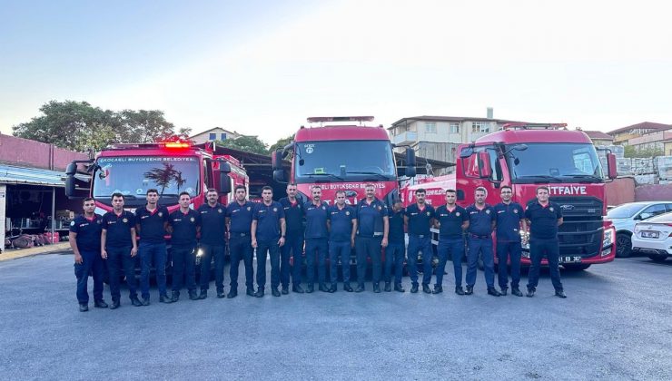 Kocaeli İtfaiyesi Çanakkale'ye gitti