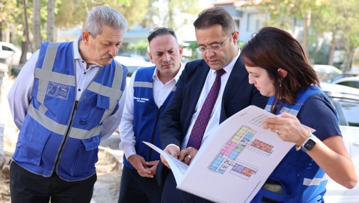 Menteşe’de devam eden yatırımlar yerinde inceledi