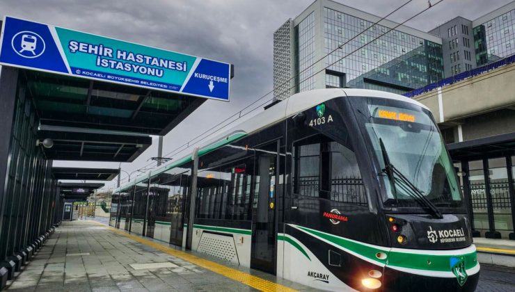 Kocaeli Şehir Hastanesi tramvay hattı rekor kırdı