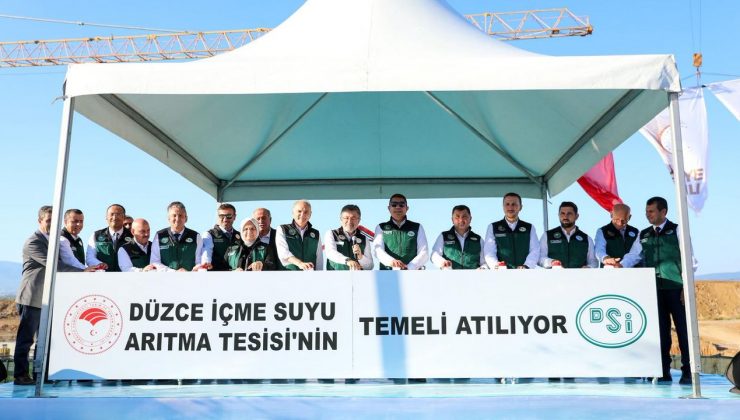Tarım Bakanı Yumaklı, Düzce İçme Suyu Arıtma Tesisi'nin temelini attı