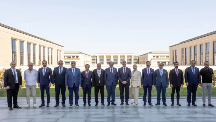TSTK heyeti, KKTC Cumhurbaşkanı Ersin Tatar’ı ziyaret etti
